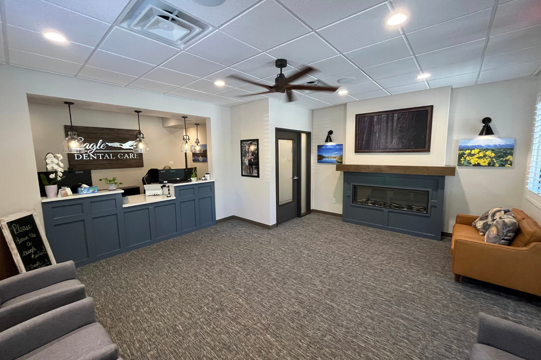 Eagle Dental Care reception room